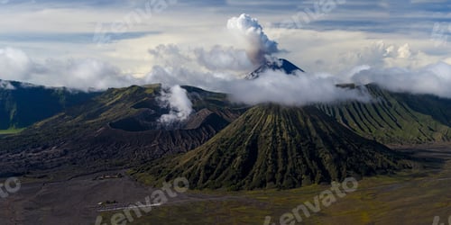 Preview: Early Morning Landscape Of Crater Bromo , Java Island, Indonesia