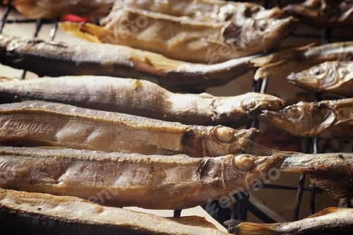 Preview: Smoked Capelin Fish With Garnish
