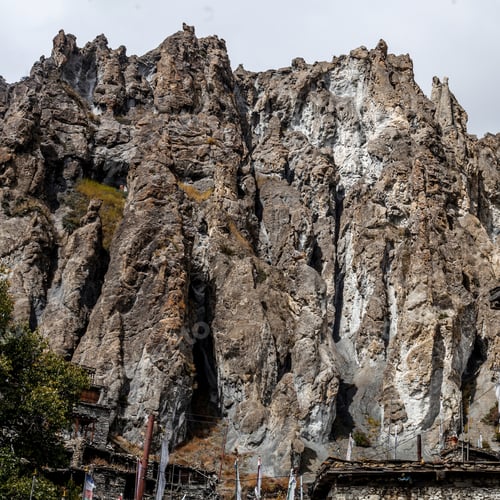 Preview: Panoramic View Of Manang Valley And Annapurna Mountains Range. Annapurna Circuit Trek, Nepal