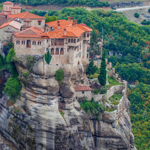 Preview: Beautiful Landscape Of Monasteries And Rocks Of Meteora , Greece