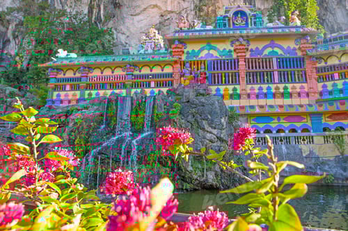 Preview: Beautiful Hindu Temple Near Bat And Villa Caves, Kuala Lumpur, Malaysia
