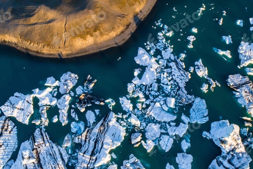 Preview: Glacier Lagoon In Iceland Suring The Sunset