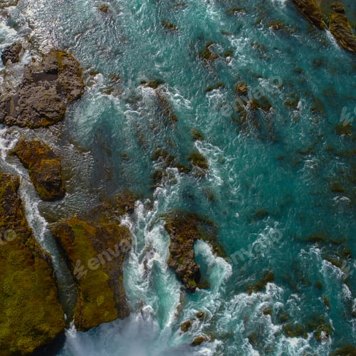 Preview: Godafoss , Icelandic Waterfall. Located On The North Of The Island