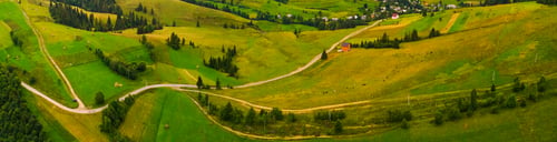 Preview: Forests, Meadows And Hills Of The Carpathian Mountains Taken With Drone, Ukraine