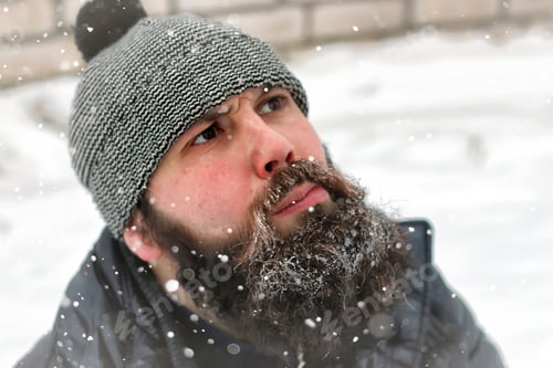Preview: Bearded Man Ice Snow Winter
