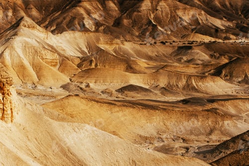 Preview: Landscapes Of Israeli Desert Under The Blue Sky In Daytime