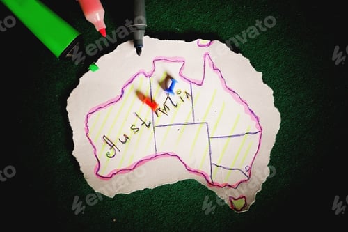 Preview: Australia Outline Map