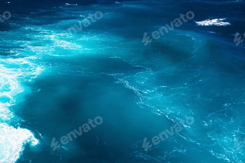Preview: Amazing Colours Water With Waves Of The Mediterranean Sea