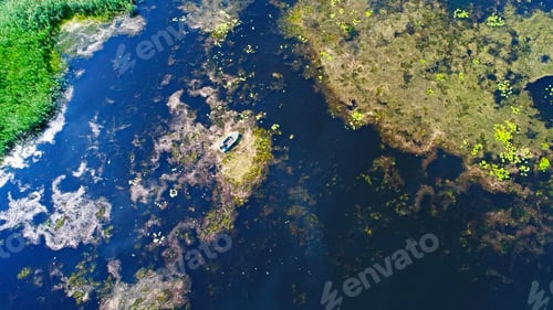 Preview: Top View Of River Near Kiev, Ukraine, - Taken With Drone