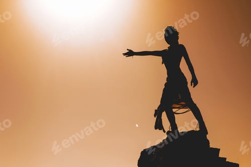 Preview: Woman Standing Agains The Sun
