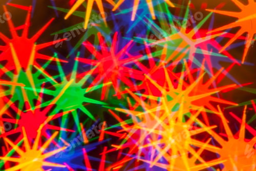 Preview: Defocused Colorful Lights Christmas Background