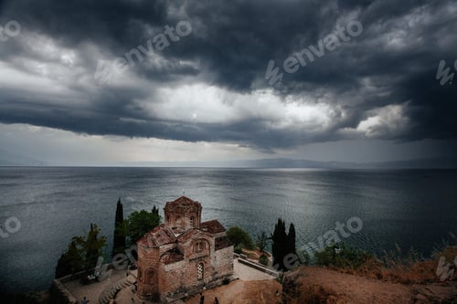 Preview: Ohrid Church On The Bank Of The Lake Ohrid, Makedonia