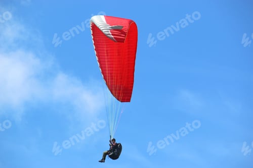 Preview: Paraglider Flying Red Wing