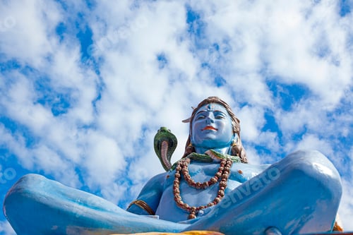 Preview: Statue Of Lord Shiva On The Ganga River Bank In Rishikesh