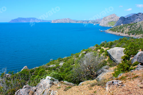 Preview: Amazing Landscape Of The Black Sea And The Karadag Mountain In Crimea, Ukraine