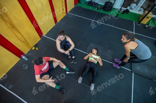 Preview: Sportsmen Talking After Training At The Gym