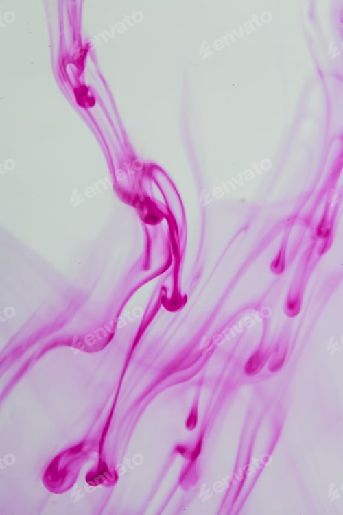 Preview: Pink Inkl Iquid In Water Making Abstract Forms