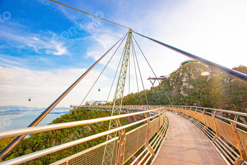 Preview: Famous Sky Bridge, One Of The Symbols Of Malaysia, On Langkawi Island