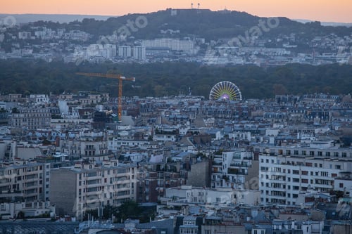 Preview: View From The Eiffel Tower In The Sunset Time, Paris, France