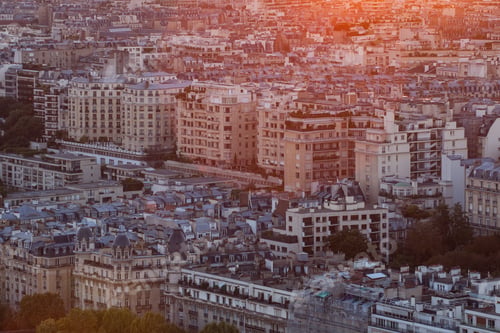 Preview: View From The Eiffel Tower In The Sunset Time, Paris, France
