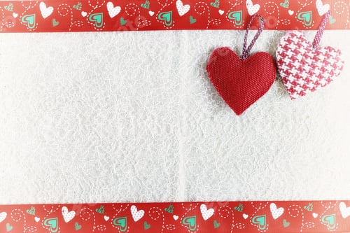Preview: Valentine Heart Background Fabric