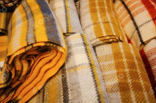 Preview: Plaid Blanket In Souvenir Shop In Iceland