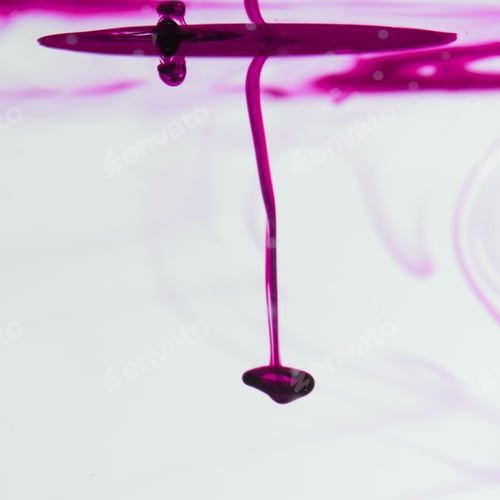 Preview: Pink Inkl Iquid In Water Making Abstract Forms