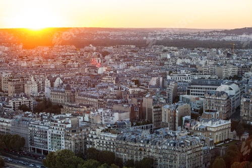 Preview: View From The Eiffel Tower In The Sunset Time, Paris, France