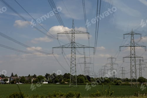Preview: Electricity Transmission Pylon In Germany