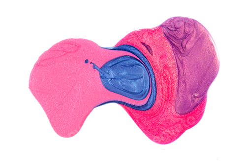 Vista previa: Close Up Of Spilled Colorful Nail Polish