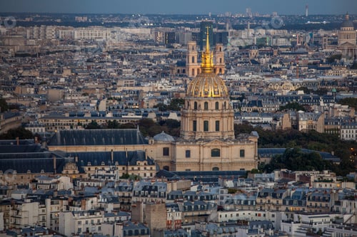 Preview: View From The Eiffel Tower In The Sunset Time, Paris, France