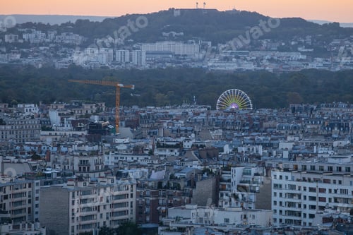 Preview: View From The Eiffel Tower In The Sunset Time, Paris, France