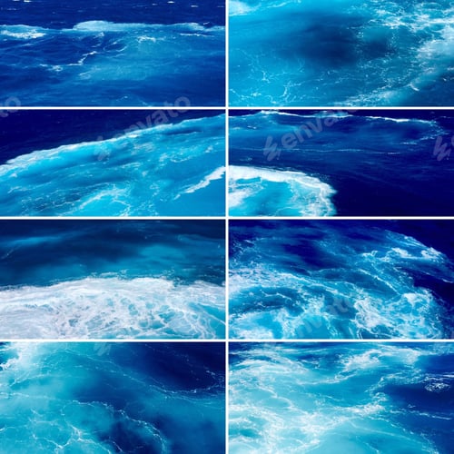 Preview: Amazing Blue Water Of Aegean Sea, Set