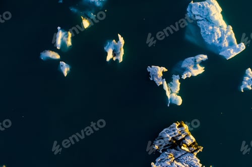 Preview: Glacier Lagoon In Iceland Suring The Sunset