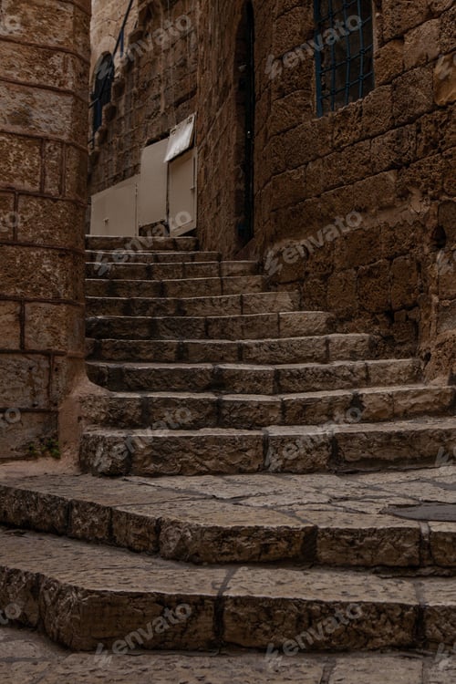 Preview: Ancient Stairs In Stone Old City Jaffa In Tel Aviv