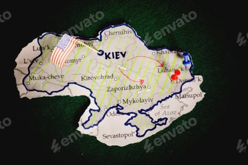 Preview: Contour Map Of Ukraine