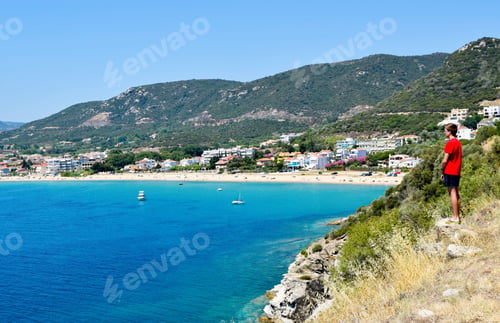 Preview: Coast Of The Town Nea Iraklitsa In Greece.