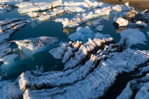Preview: Glacier Lagoon In Iceland Suring The Sunset