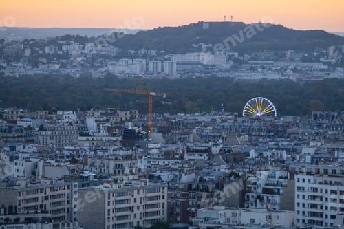 Preview: View From The Eiffel Tower In The Sunset Time, Paris, France