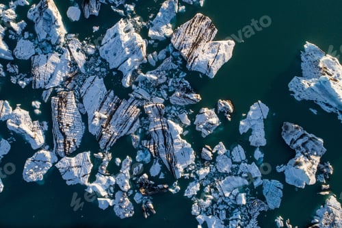 Preview: Glacier Lagoon In Iceland Suring The Sunset
