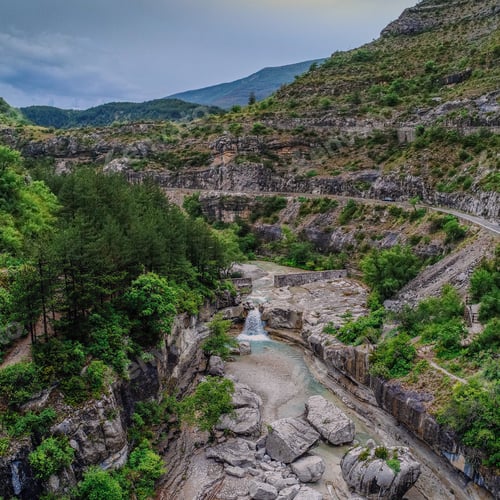 Preview: Beautiful Waterfall In Mountains, Souther France, Provence