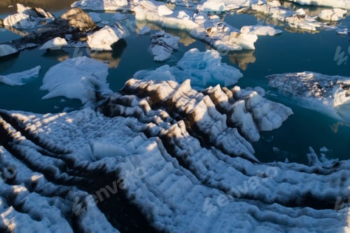 Preview: Glacier Lagoon In Iceland Suring The Sunset