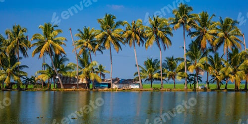 Preview: Palm Trees Taken On The Backwaters Of Kerala, India