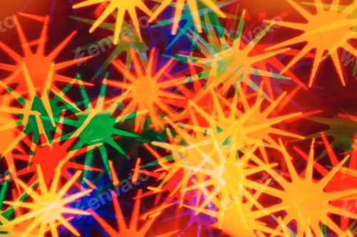 Preview: Defocused Colorful Lights Christmas Background