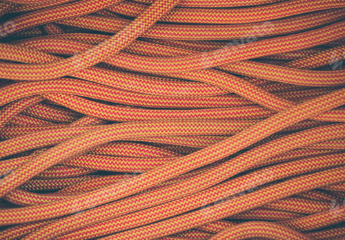 Preview: Orange Rope For Climbing And Climbing. Background Image Of The Rope For Active Sports.