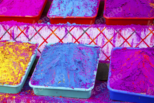 Preview: Different Colors For Sale In India On The Occasion Of Holi Festival
