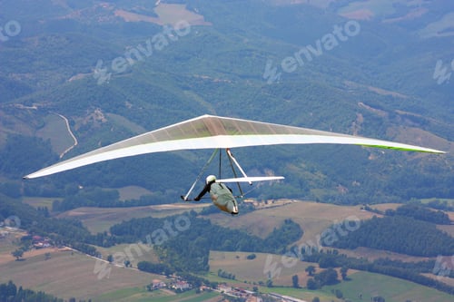 Preview: Hang Glider Flying In The Italian Apennines
