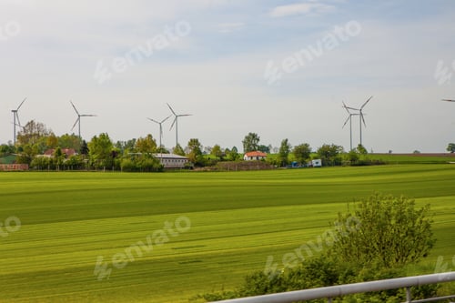Preview: Eco Wind Power Generator On The Grassland