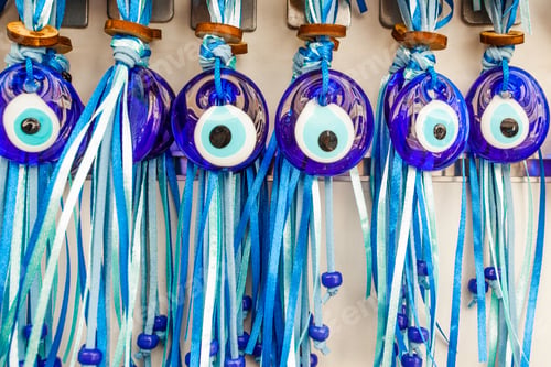 Preview: Evil Eye Bead Protection Amulet In The Shop Or Market. One Of The Most Popular Souvenirs