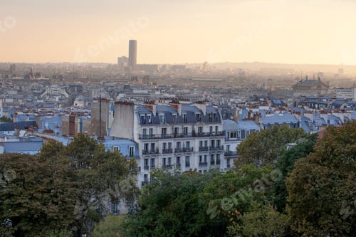 Preview: Top View Of Paris From The Montmartre Hill, Paris, France